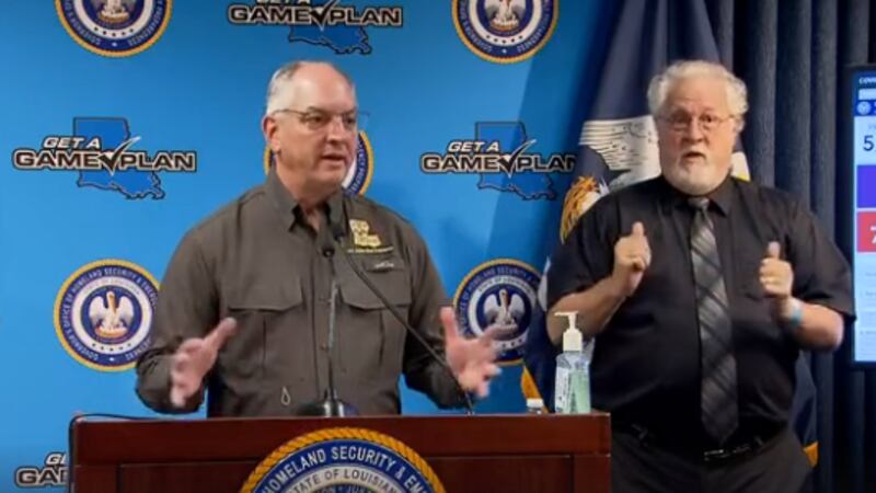 Gov. Edwards said that weather and large crowds are both threats to a state struggling to...