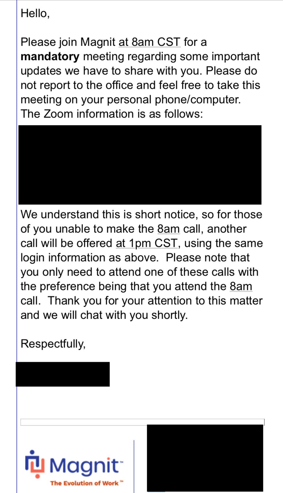 EA Letter
