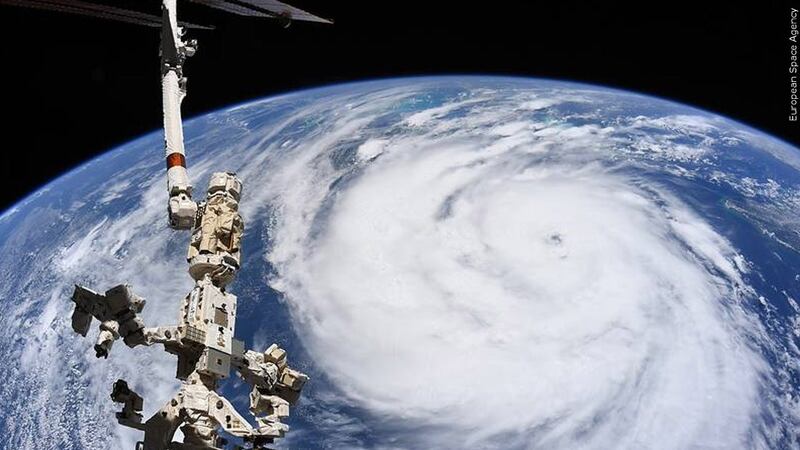 Hurricane Ida seen from the International Space Station
