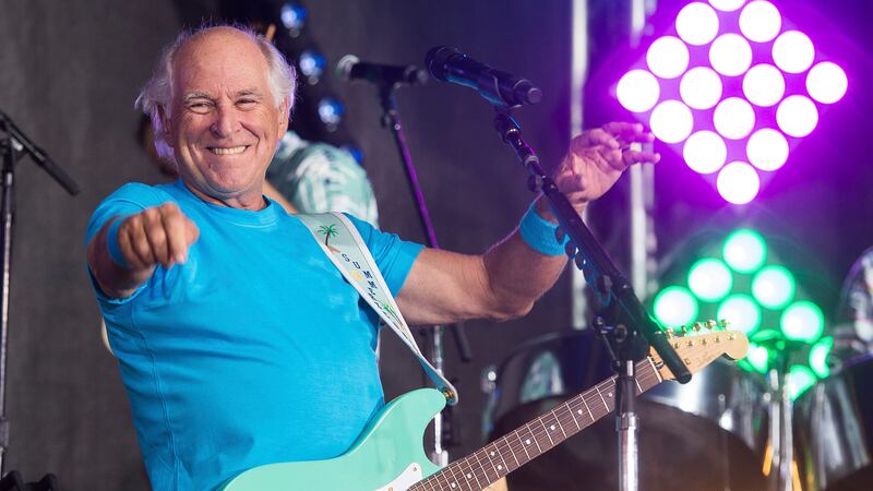 FILE - This July 29, 2016 file photo shows Jimmy Buffett performing on NBC's "Today" show in...