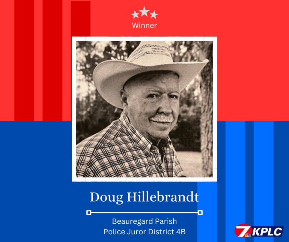 Doug Hillebrandt elected Beauregard Parish Police Juror District 4B.