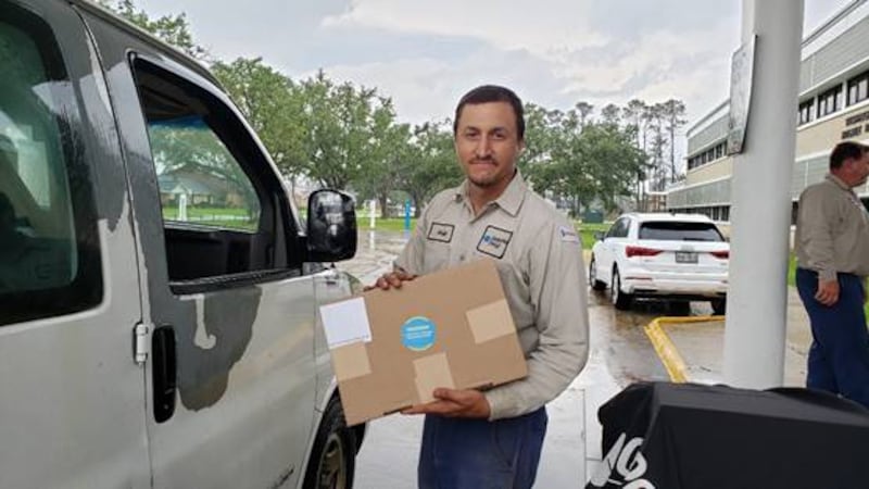 CenterPoint Energy employees, Calcasieu School Parish staff and local leaders were on hand to...