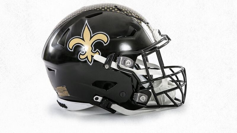 The New Orleans Saints helmet will look a little different for some games this season.