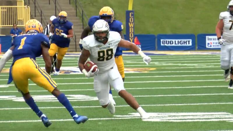 Colby Richardson coming to make a tackle against Southeastern