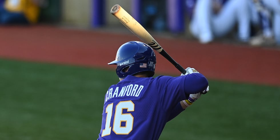 LSU shortstop Collier Cranford (No. 16)