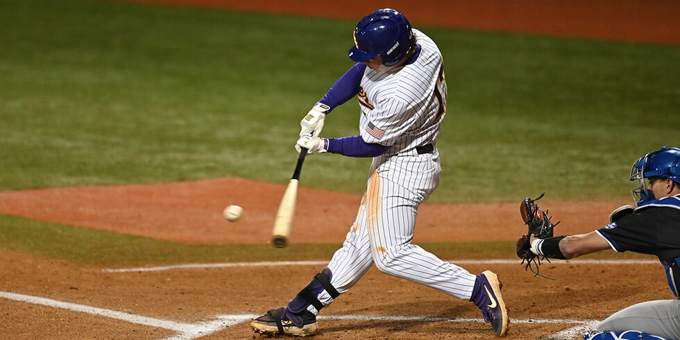 LSU third baseman Zack Mathis (No. 17)