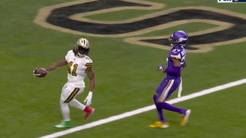 The NFL fined Alvin Kamara $5,000 for wearing red-and-green cleats in Christmas win over the...