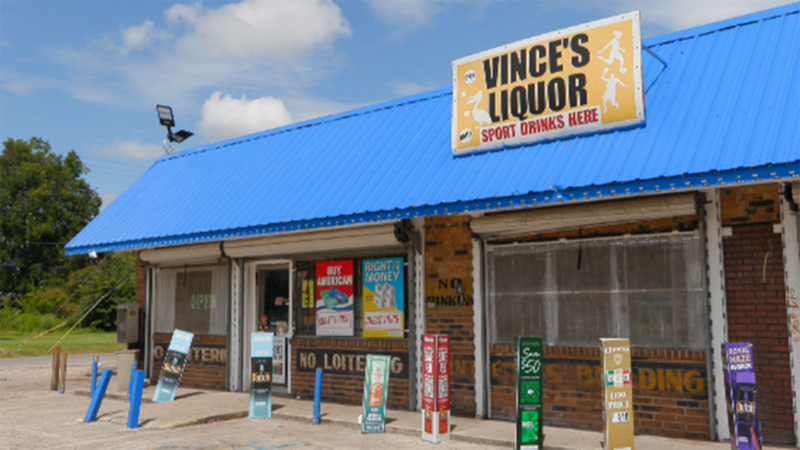 Vince's Liquor Store on Scotland Avenue in Baton Rouge