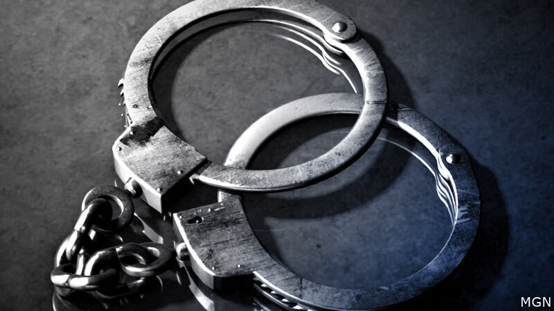 Still photo of handcuffs.