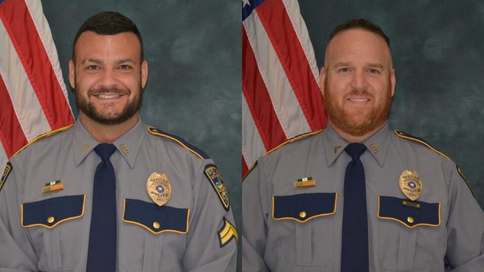 Sgt. David Poirrier and Cpl. Scotty Canezaro