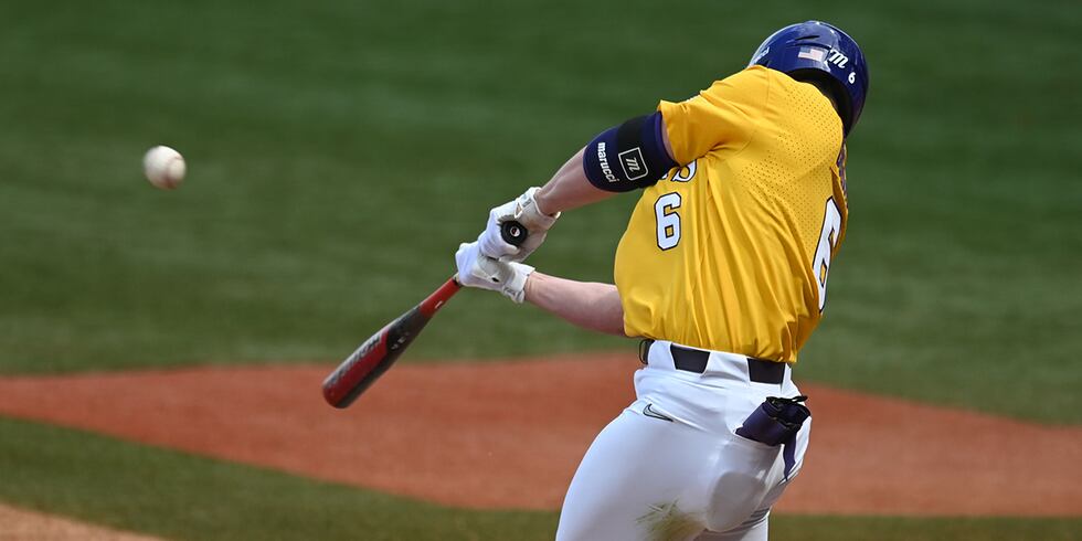 LSU designated hitter Gavin Dugas (No. 6)